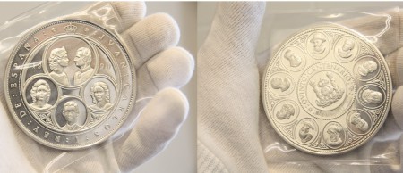 100 eur Cincuentin 1990  Navidad 93 plata 925  168,7 gr